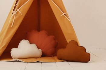 Ensemble tipi et tapis « ocre » 7