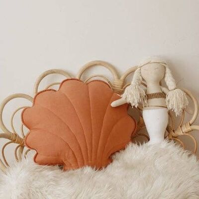 “Papaya” Linen Shell Pillow