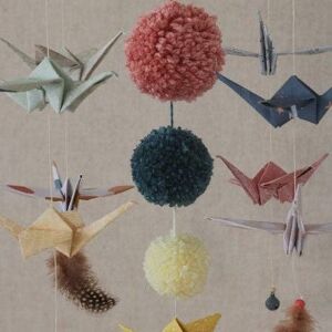 Mobile Nursery Origami « Couleurs pastel »