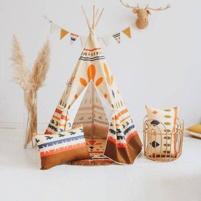 "Native vibe" Teepee tent and mat set