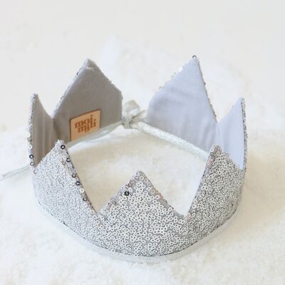 "Silver Sequins" Fairy-Tale Crown