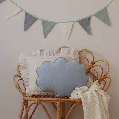 “Baby Blue” Linen Shell Pillow