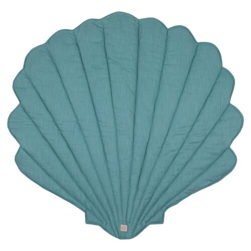 “Eye of the sea” Linen Shell Mat