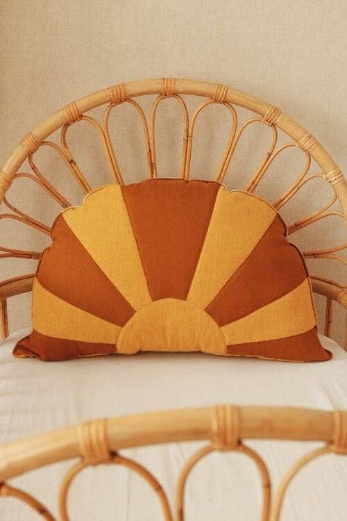 “Caramel by the Sea” Sun Pillow