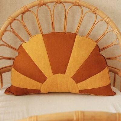 “Caramel by the Sea” Sun Pillow