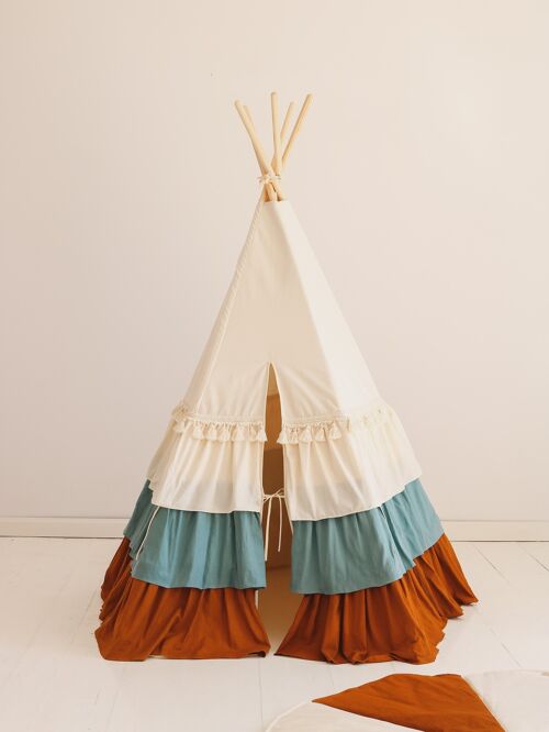 “Circus” Teepee Tent with Frills