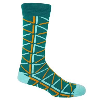 Septem Herrensocken - Blaugrün