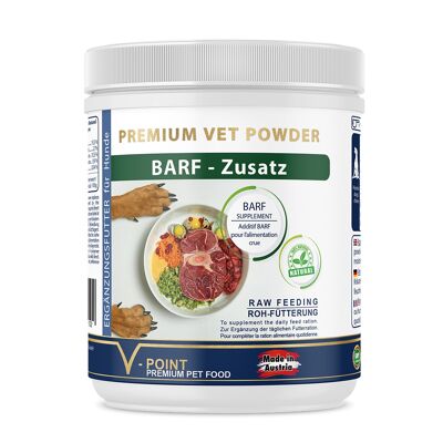 Additif alimentaire pour chiens BARF - poudre d'herbes - 250 g