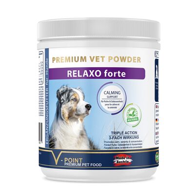 RELAXO forte – Kräuterpulver für Hunde