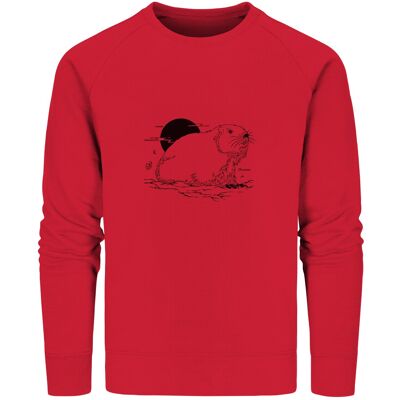 Alpenmurmeltier - Organic Sweatshirt - Red