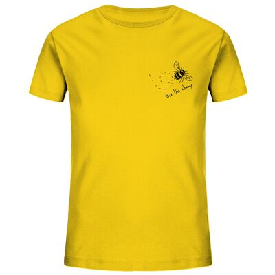 Bee the change - Kids Organic Shirt - Golden Yellow