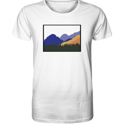 Bunte Bergwelt - Organic Shirt - White