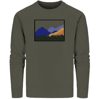 Bunte Bergwelt - Organic Sweatshirt - Khaki