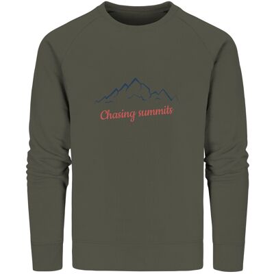 Chasing Summits - Organic Sweatshirt - Khaki