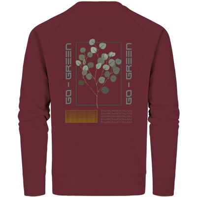 Environmentalism - Organic Sweatshirt - Burgundy