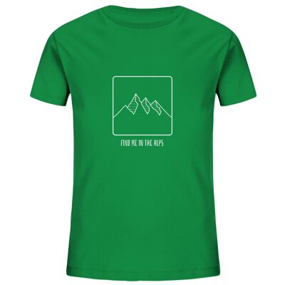Find Me In The Alps - Kids Organic Shirt - Fresh Green
