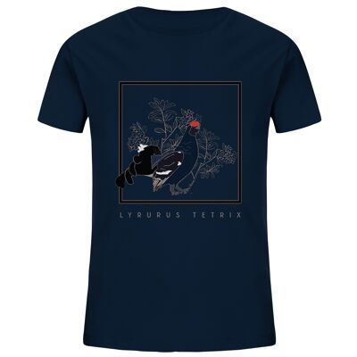Lyrurus Tetrix - Kids Organic Shirt - French Navy
