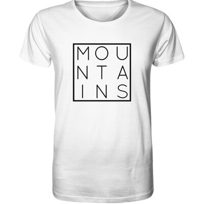 Mountains Graphic - Organic Shirt - White