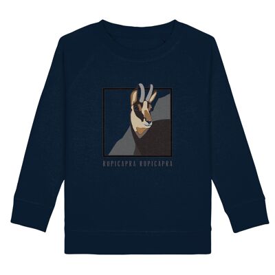 Rupicapra, Rupicapra - Kids Organic Sweatshirt - French Navy