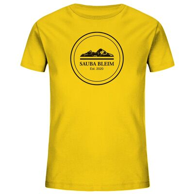 Sauba Bleim Logo - Kids Organic Shirt - Golden Yellow