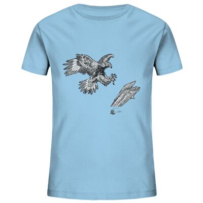 Steinadler LBV - Kids Organic Shirt - Sky Blue