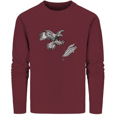 Steinadler LBV - Organic Sweatshirt - Burgundy