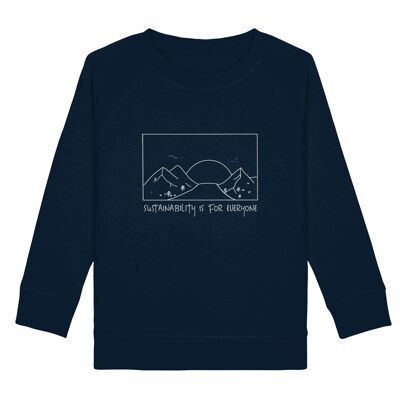 Sustainability - Kids Organic Sweatshirt - French Navy