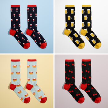 Pack découverte chaussettes épicerie Fine /  Caviste 1