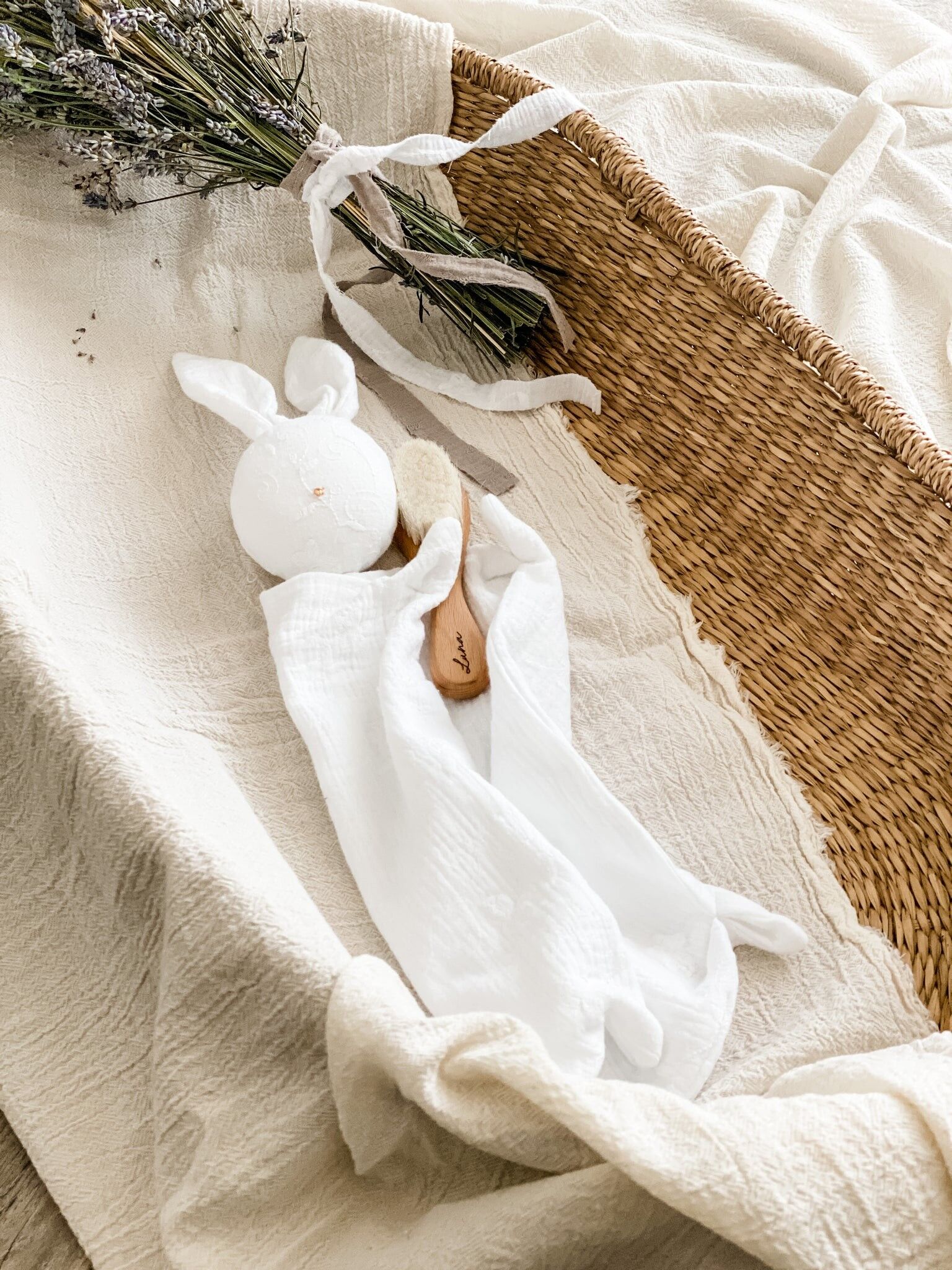 Little white company bunny comforter hotsell