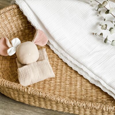 Muslin Mouse Comforter - Luna