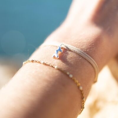 Bracelet bébé corail Rose - Argent