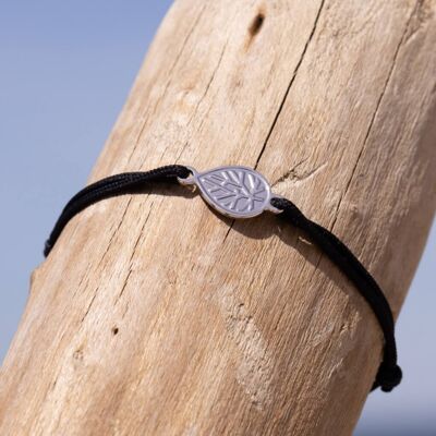 Bracelet Noir - Argent