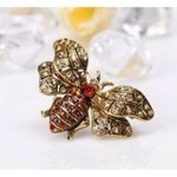 Abeille à diamants en cristal de style vintage 5