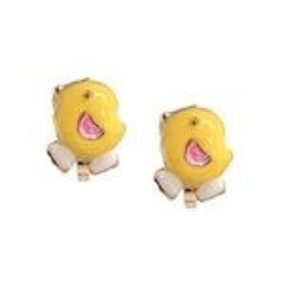 Boucles D'oreilles Clip Baby Chic Jaune