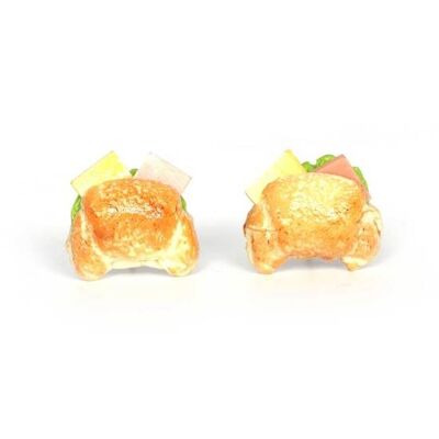 Croissants miniatures au jambon et au fromage