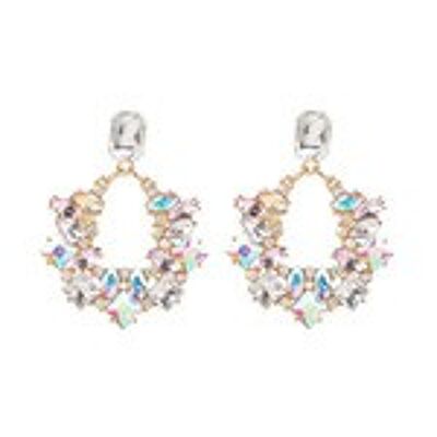 Bridal Multi-Shape Crystal Embellishment Earrings