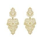 Orecchini pendenti di ispirazione vintage in filigrana color oro in stile marocchino