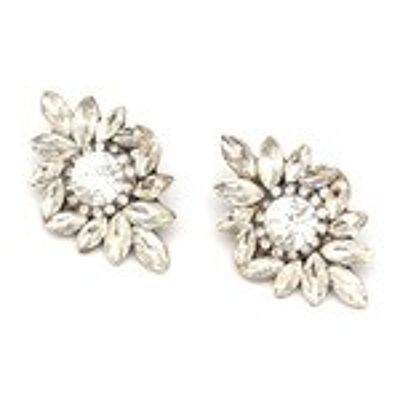 Aretes de flor de cristal