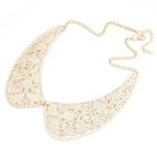 Classic collar necklace in gold-tone colour