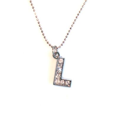 Collier pendentif initiale "L"