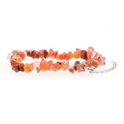 Lovely Carnelian gemstone chips anklet