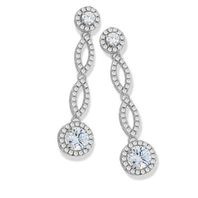 Micro Pavé Drop CZ Earrings (109918)