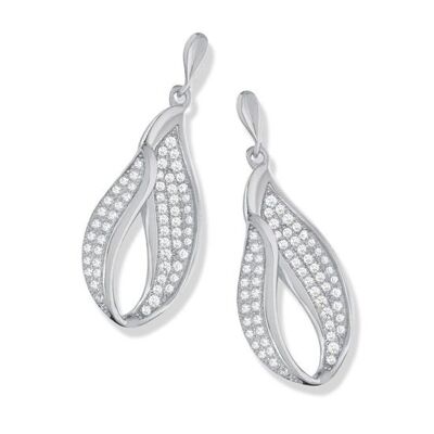 Micro Pavé Drop CZ Earrings (109915)