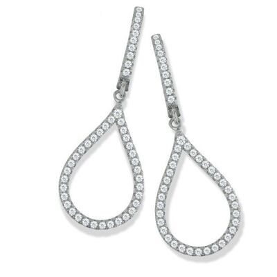 Micro Pavé Fancy Drop CZ Earrings (109909)