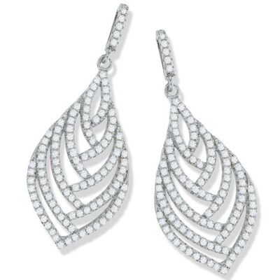 Pendientes Micro Pavé Fancy Gota CZ (109905)