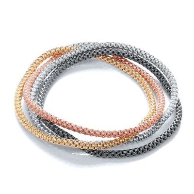 4 Strand Multi Colours Fancy Bracelet