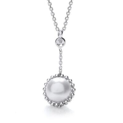 Swarovski Pearl Drop Necklace 17"