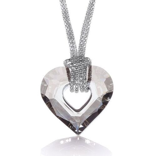 Swarovski Crystal Heart Fancy Chain 17"/43cm