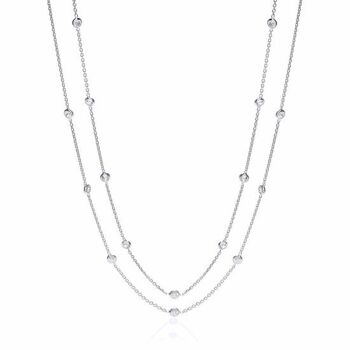 Collier Argent Rubover 23 CZ 38"