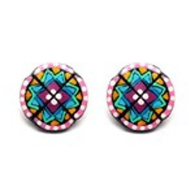 Aretes Coco Estrellas Zig-Zag